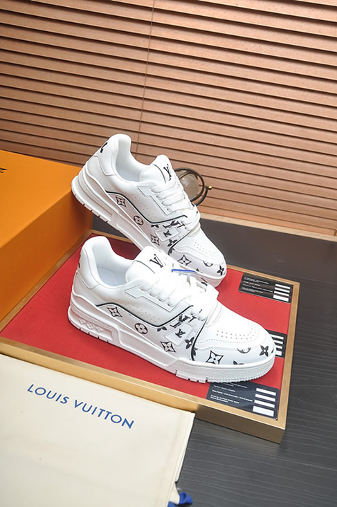 ルイヴィトン LVトレイナー モノグラム プレーン スニーカー ホワイト shoes324 - 画像 (6)