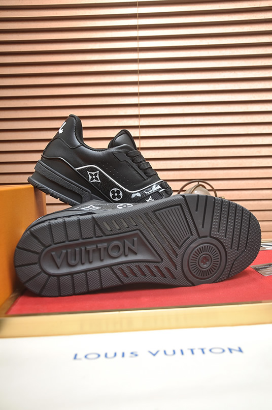 ルイヴィトン LVトレイナー モノグラム プレーン スニーカー ブラック shoes325 - 画像 (7)