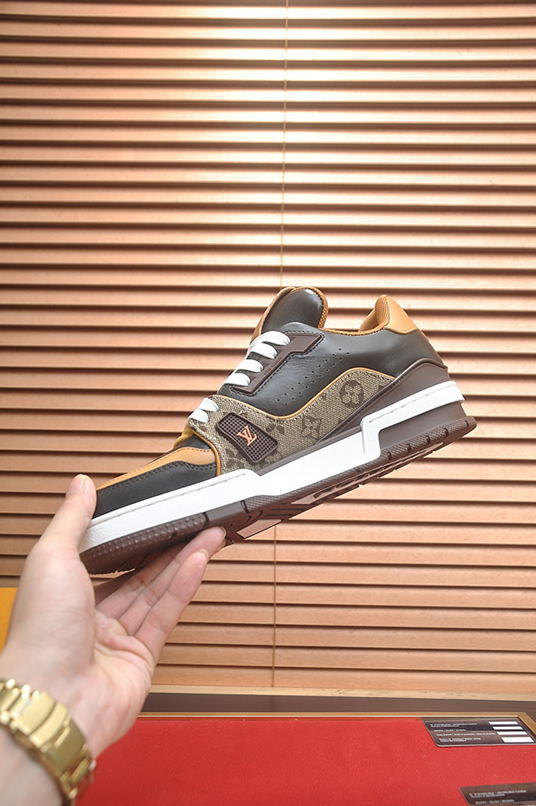 ルイヴィトン LVトレイナー モノグラム マカサー スニーカー ブラウン shoes327 - 画像 (5)