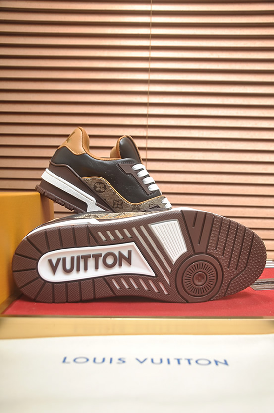 ルイヴィトン LVトレイナー モノグラム マカサー スニーカー ブラウン shoes327 - 画像 (7)