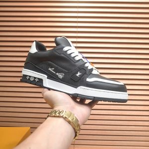 ルイヴィトン LVトレイナー スニーカー ブラック×ホワイト shoes328