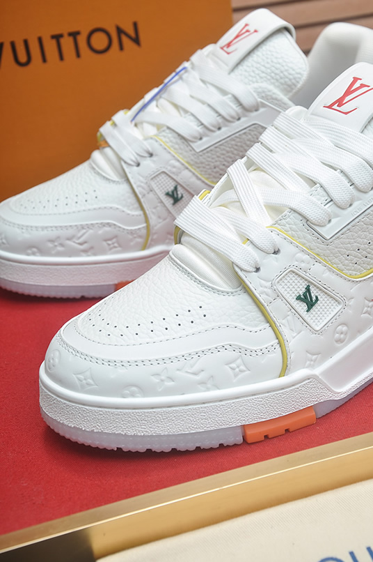 ルイヴィトン LVトレイナー モノグラム プレーン スニーカー ホワイト マルチカラー shoes329 - 画像 (8)