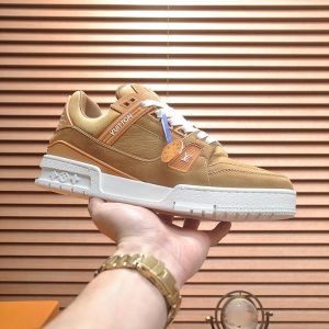 ルイヴィトン LVトレイナー スニーカー キャメルブラウン shoes332