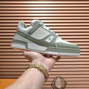 ルイヴィトン LVトレイナー スニーカー セージグリーン shoes334