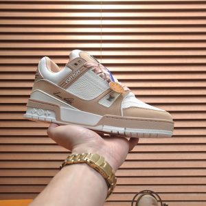 ルイヴィトン LVトレイナー スエード レザー スニーカー イエロー shoes336