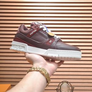 ルイヴィトン LVトレイナー スニーカー バーガンディ shoes337