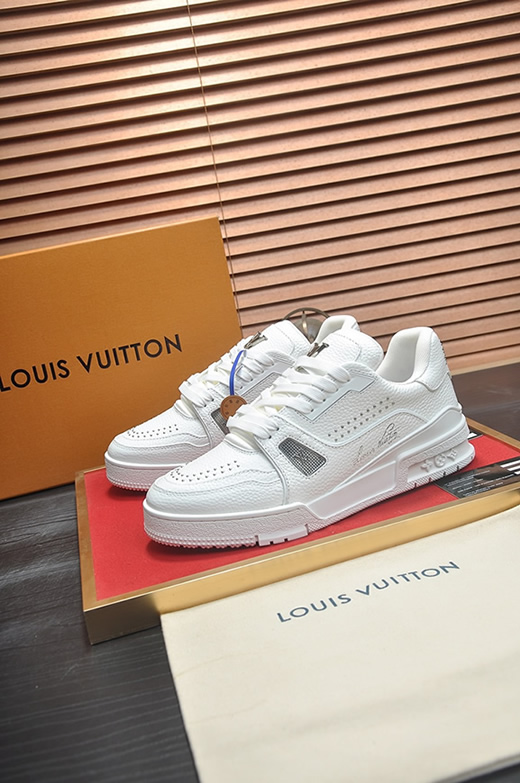 ルイヴィトン LVトレイナー モノグラム スタッズ スニーカー ホワイト shoes338 - 画像 (4)