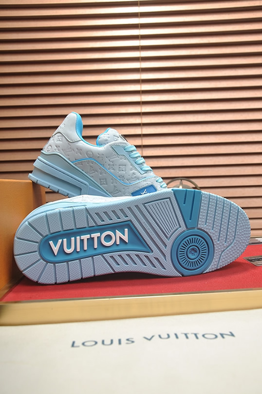 ルイヴィトン LVトレイナー モノグラム アンプラント スニーカー ライトブルー shoes340 - 画像 (7)