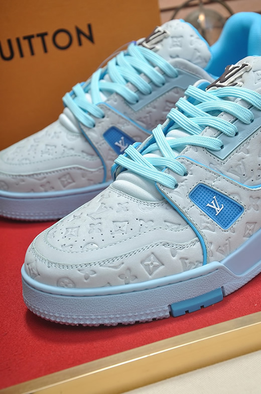 ルイヴィトン LVトレイナー モノグラム アンプラント スニーカー ライトブルー shoes340 - 画像 (8)