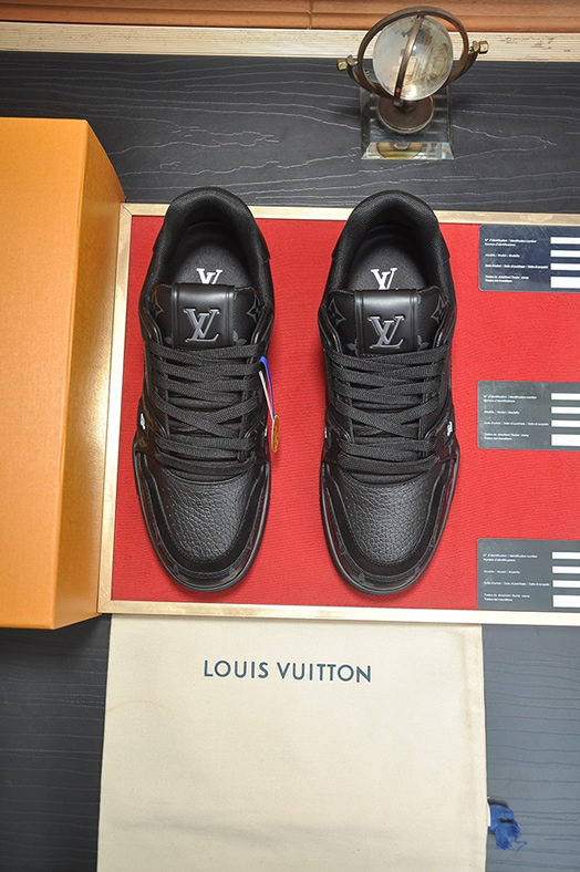 ルイヴィトン LVトレイナー モノグラム エクリプス スニーカー ブラック shoes342 - 画像 (2)