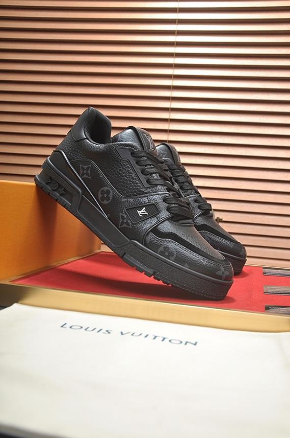 ルイヴィトン LVトレイナー モノグラム エクリプス スニーカー ブラック shoes342 - 画像 (3)