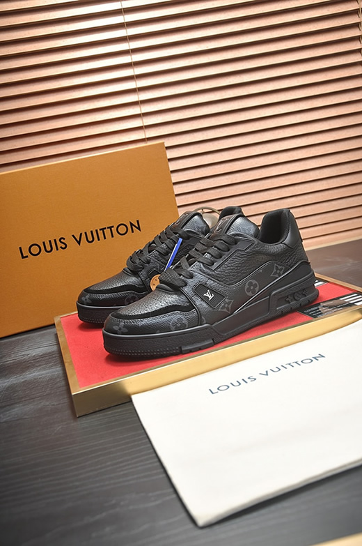 ルイヴィトン LVトレイナー モノグラム エクリプス スニーカー ブラック shoes342 - 画像 (4)
