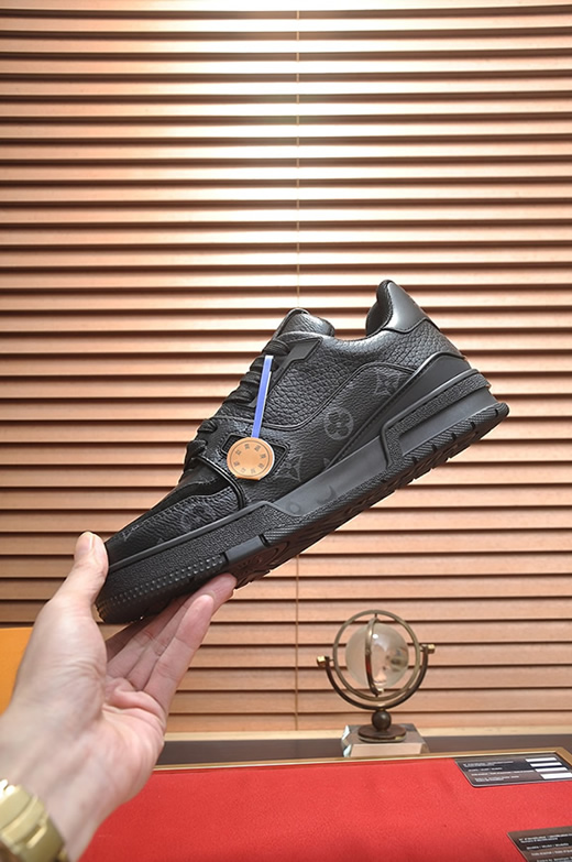 ルイヴィトン LVトレイナー モノグラム エクリプス スニーカー ブラック shoes342 - 画像 (5)