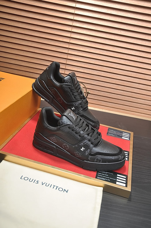 ルイヴィトン LVトレイナー モノグラム エクリプス スニーカー ブラック shoes342 - 画像 (6)