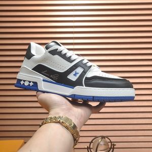 ルイヴィトン LVトレイナー スニーカー ホワイト ブラック ブルー shoes345