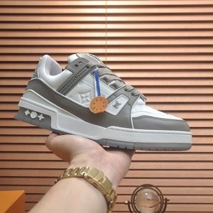 ルイヴィトン LVトレイナー スニーカー ホワイト グレー shoes352