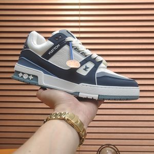 ルイヴィトン LVトレイナー スニーカー ブルー ホワイト shoes363