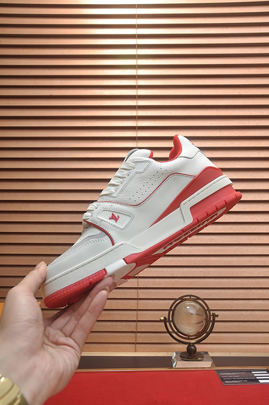 ルイヴィトン LVトレイナー スニーカー ホワイト レッド shoes366 - 画像 (5)
