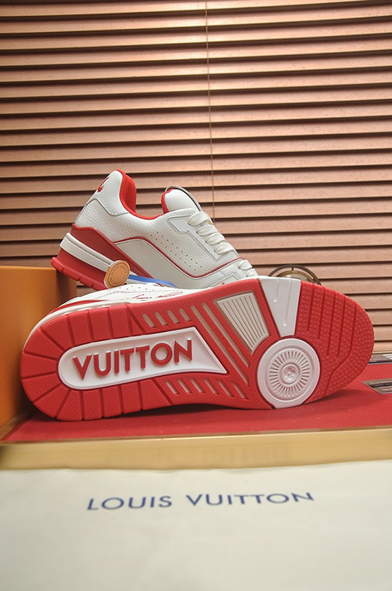 ルイヴィトン LVトレイナー スニーカー ホワイト レッド shoes366 - 画像 (7)