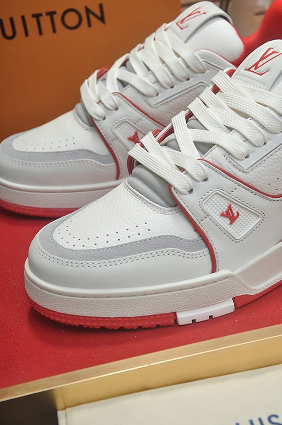 ルイヴィトン LVトレイナー スニーカー ホワイト レッド shoes366 - 画像 (8)