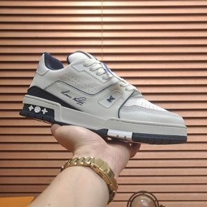 ルイヴィトン LVトレイナー スニーカー ホワイト ネイビー shoes367
