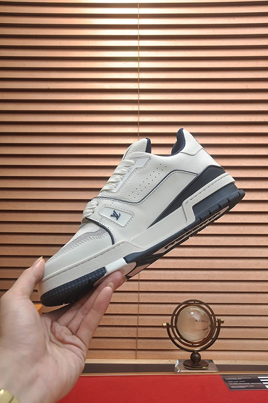 ルイヴィトン LVトレイナー スニーカー ホワイト ネイビー shoes367 - 画像 (5)