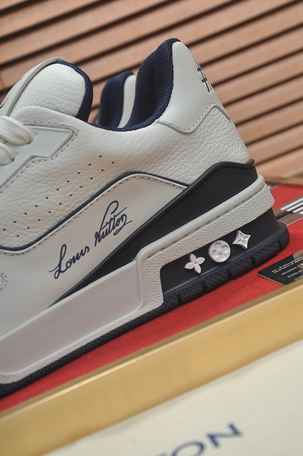 ルイヴィトン LVトレイナー スニーカー ホワイト ネイビー shoes367 - 画像 (9)