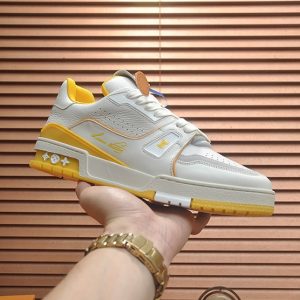 ルイヴィトン LVトレイナー スニーカー ホワイト イエロー shoes368