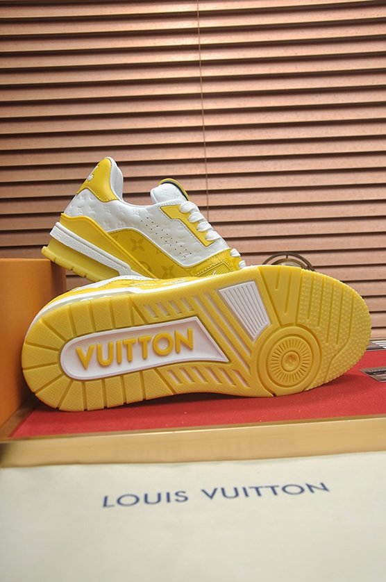ルイヴィトン LVトレイナー モノグラム スニーカー イエロー ホワイト shoes371 - 画像 (7)