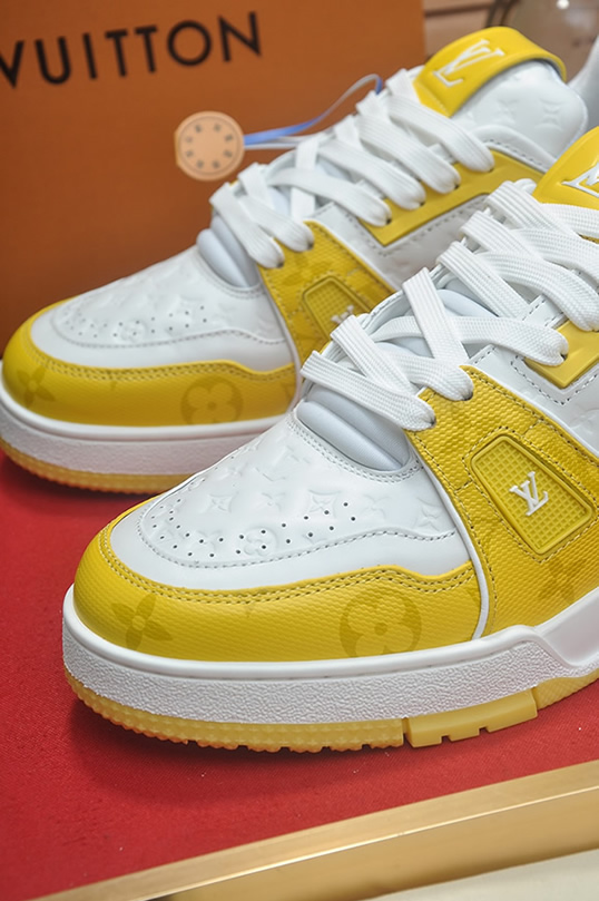 ルイヴィトン LVトレイナー モノグラム スニーカー イエロー ホワイト shoes371 - 画像 (8)
