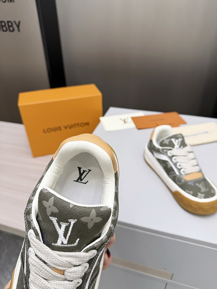 ルイヴィトン スニーカー モノグラム キャンバス カーキ shoes377 - 画像 (5)