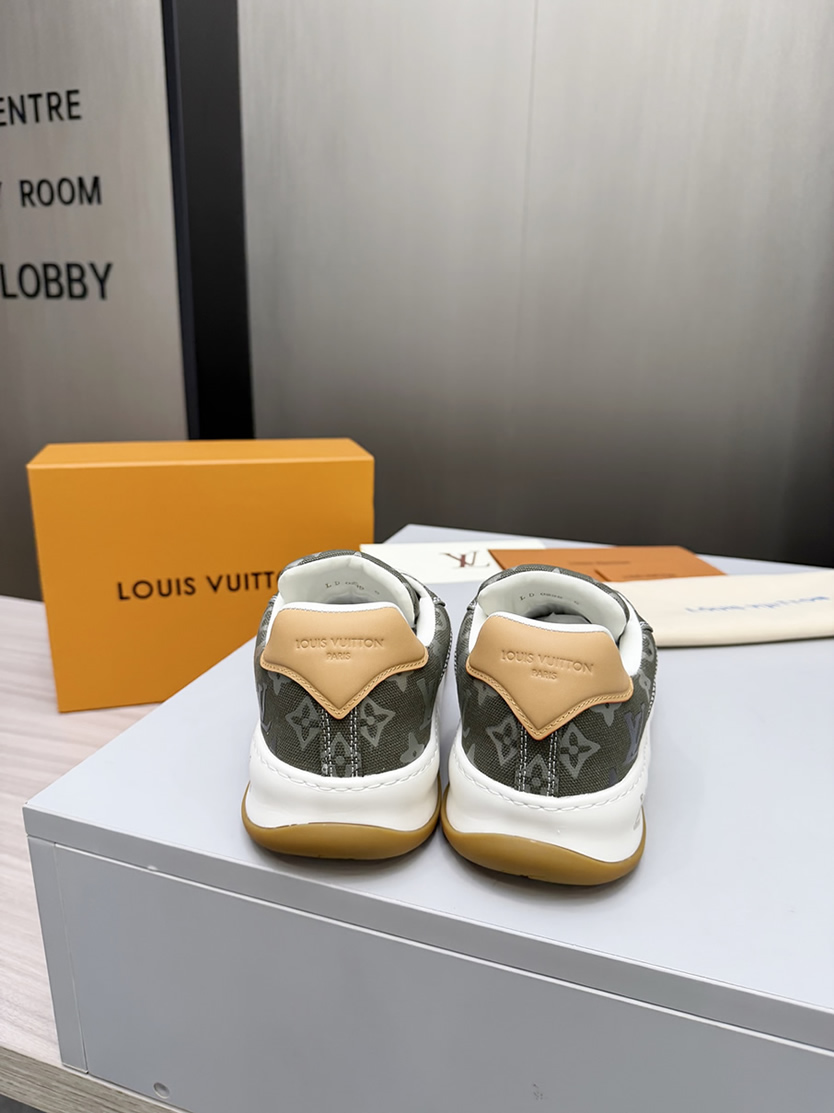 ルイヴィトン スニーカー モノグラム キャンバス カーキ shoes377 - 画像 (6)