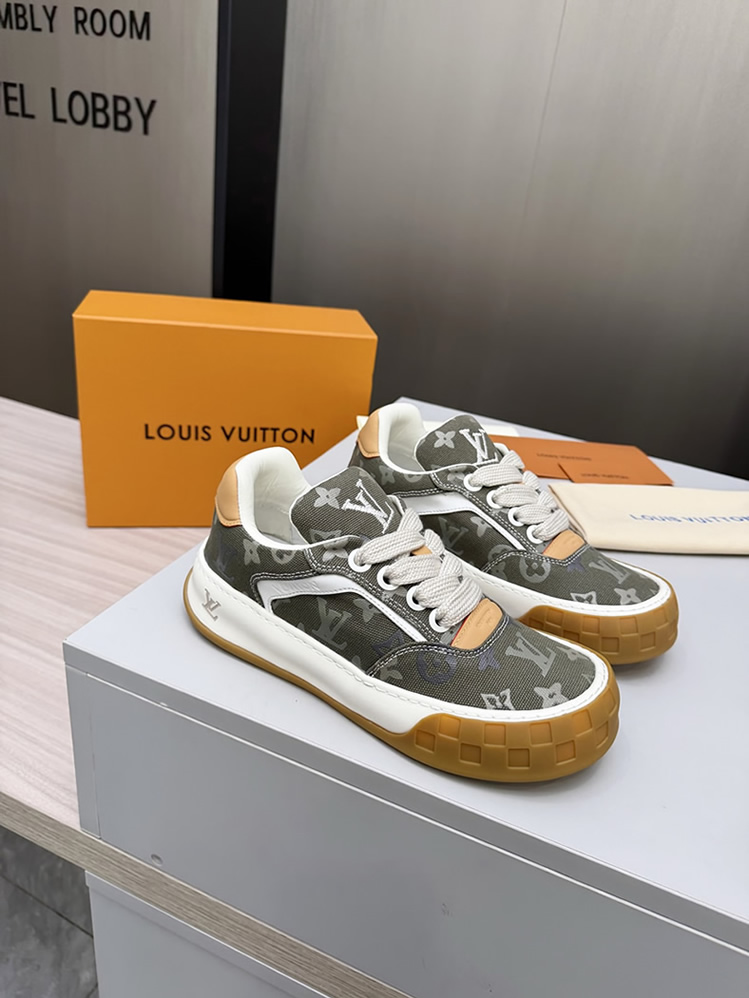 ルイヴィトン スニーカー モノグラム キャンバス カーキ shoes377 - 画像 (7)
