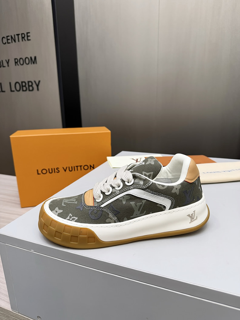 ルイヴィトン スニーカー モノグラム キャンバス カーキ shoes377 - 画像 (8)