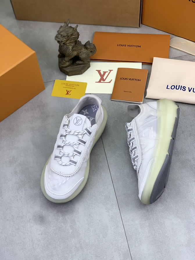 ルイヴィトン スニーカー メッシュ ホワイト shoes382 - 画像 (3)