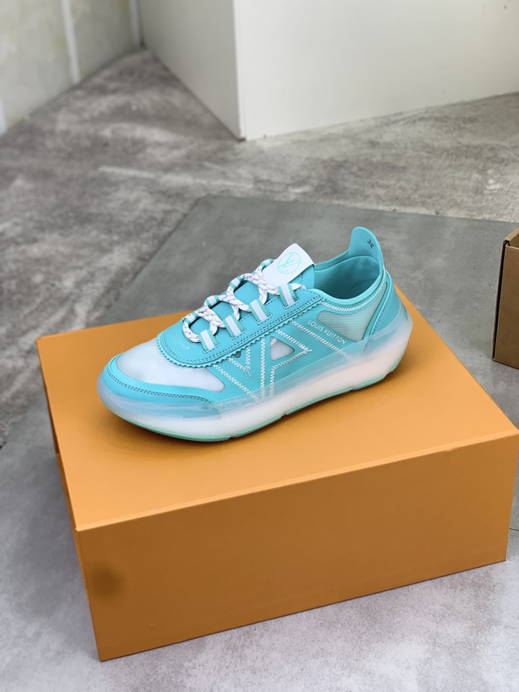 ルイヴィトン スニーカー メッシュ ターコイズブルー shoes383 - 画像 (4)