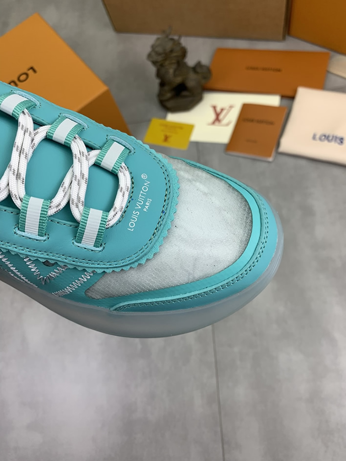 ルイヴィトン スニーカー メッシュ ターコイズブルー shoes383 - 画像 (5)