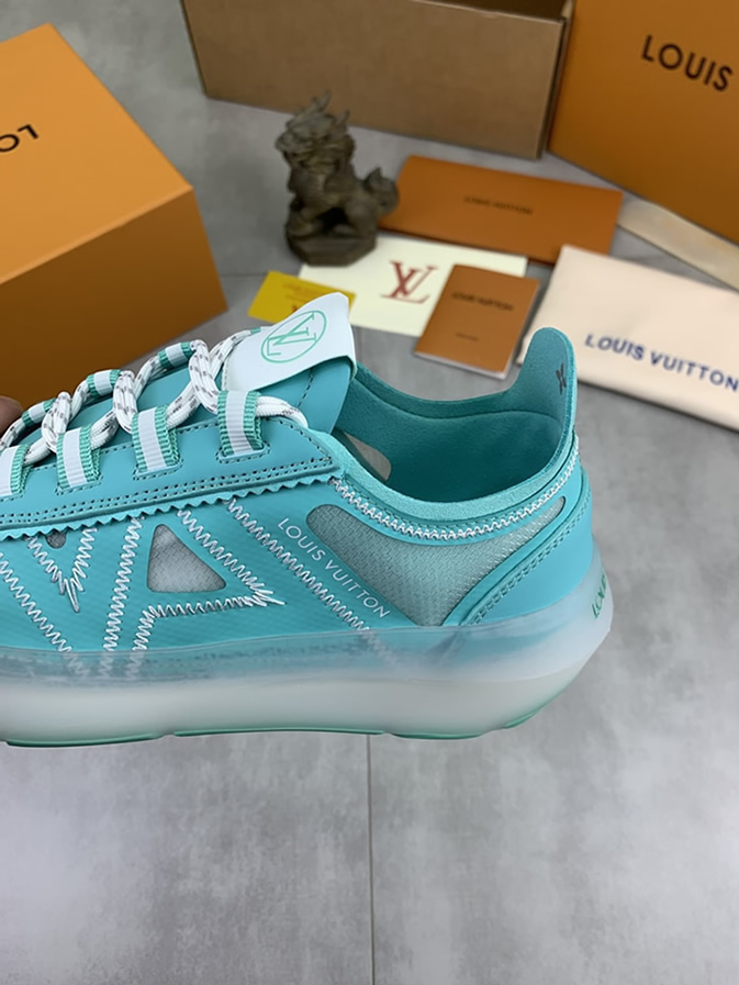 ルイヴィトン スニーカー メッシュ ターコイズブルー shoes383 - 画像 (7)