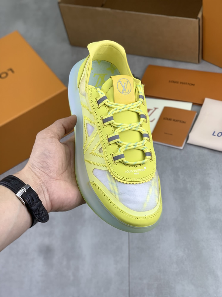 ルイヴィトン スニーカー メッシュ イエロー shoes384 - 画像 (2)