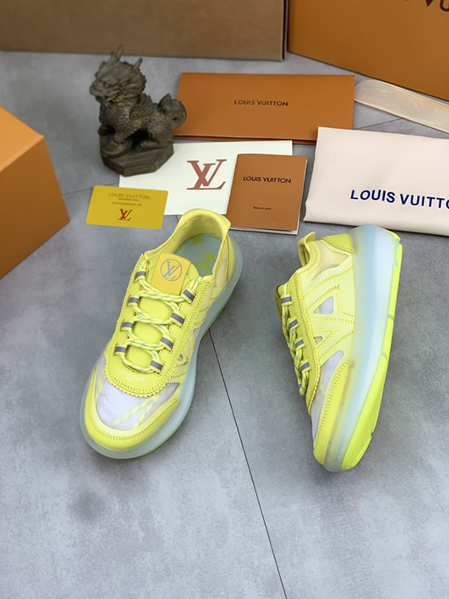 ルイヴィトン スニーカー メッシュ イエロー shoes384 - 画像 (3)