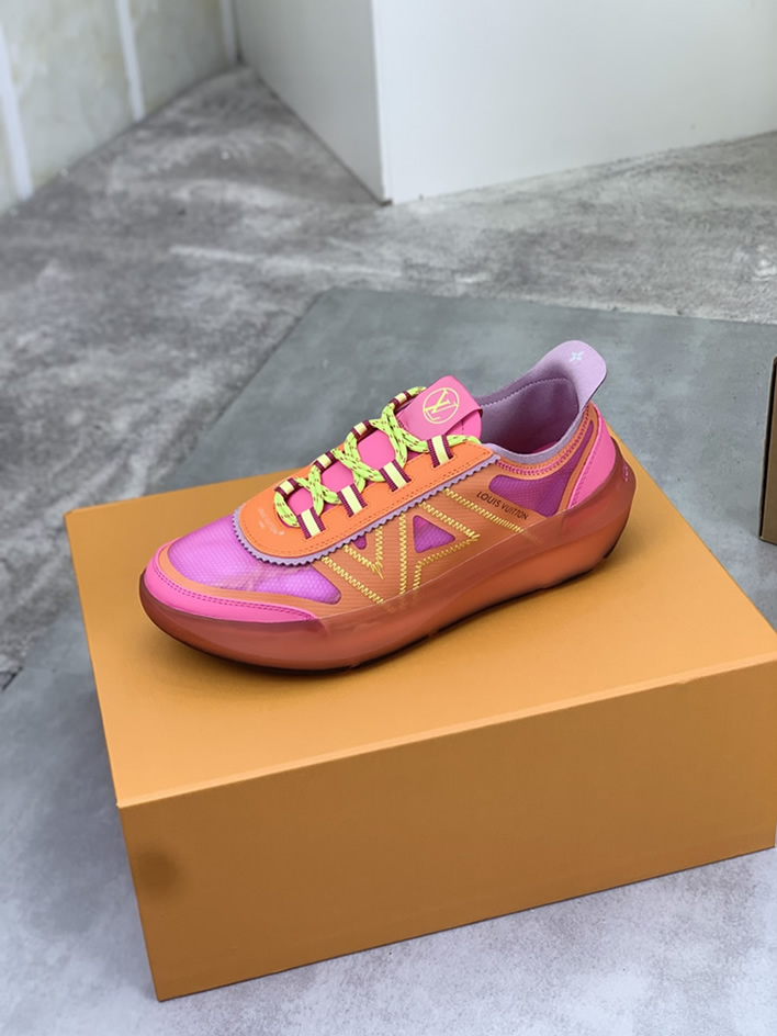 ルイヴィトン スニーカー メッシュ ピンクマルチ shoes385 - 画像 (4)