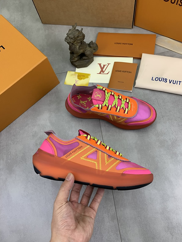 ルイヴィトン スニーカー メッシュ ピンクマルチ shoes385 - 画像 (6)