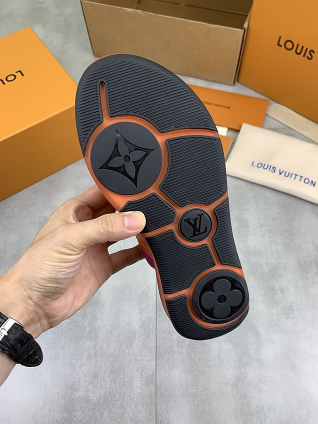 ルイヴィトン スニーカー メッシュ ピンクマルチ shoes385 - 画像 (9)
