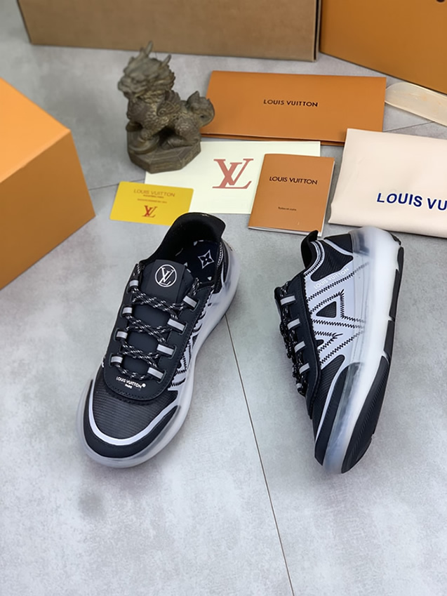 ルイヴィトン スニーカー メッシュ ブラック shoes386 - 画像 (3)