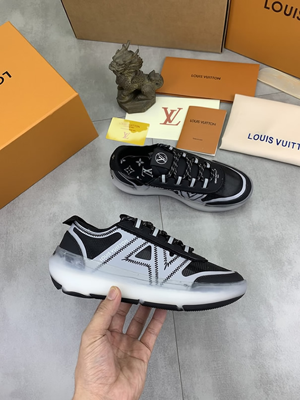 ルイヴィトン スニーカー メッシュ ブラック shoes386 - 画像 (6)