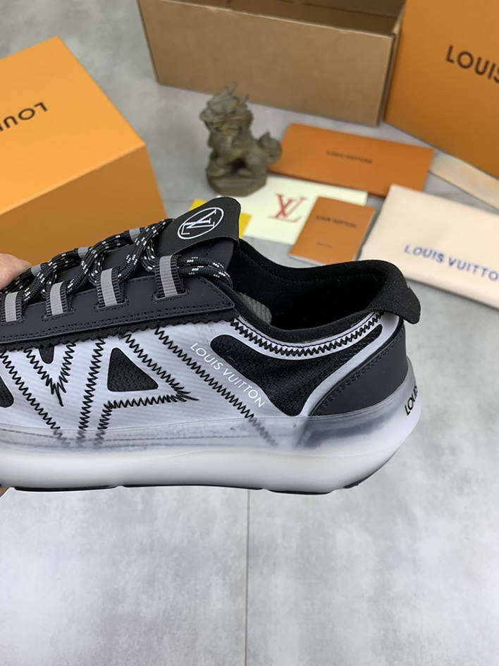 ルイヴィトン スニーカー メッシュ ブラック shoes386 - 画像 (7)