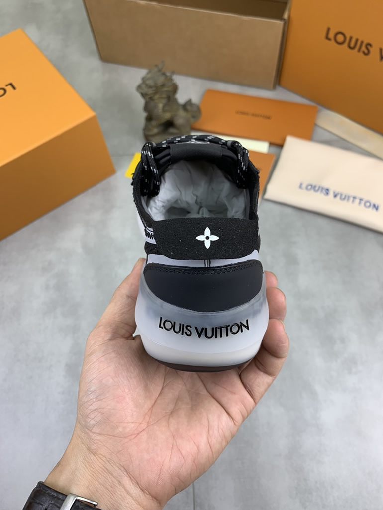 ルイヴィトン スニーカー メッシュ ブラック shoes386 - 画像 (8)