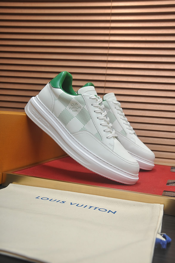 ルイヴィトン スニーカー ダミエ グリーン shoes388 - 画像 (4)