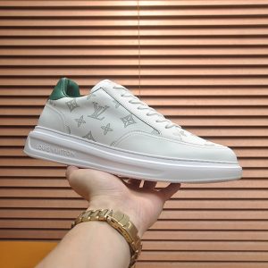 ルイヴィトン スニーカー モノグラム ホワイト グリーン shoes392