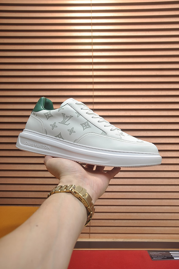 ルイヴィトン スニーカー モノグラム ホワイト グリーン shoes392